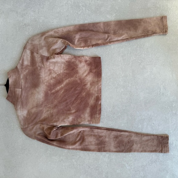 STORETS TYE DYE LONG SLEEVE CROP TOP - Picture 7 of 8